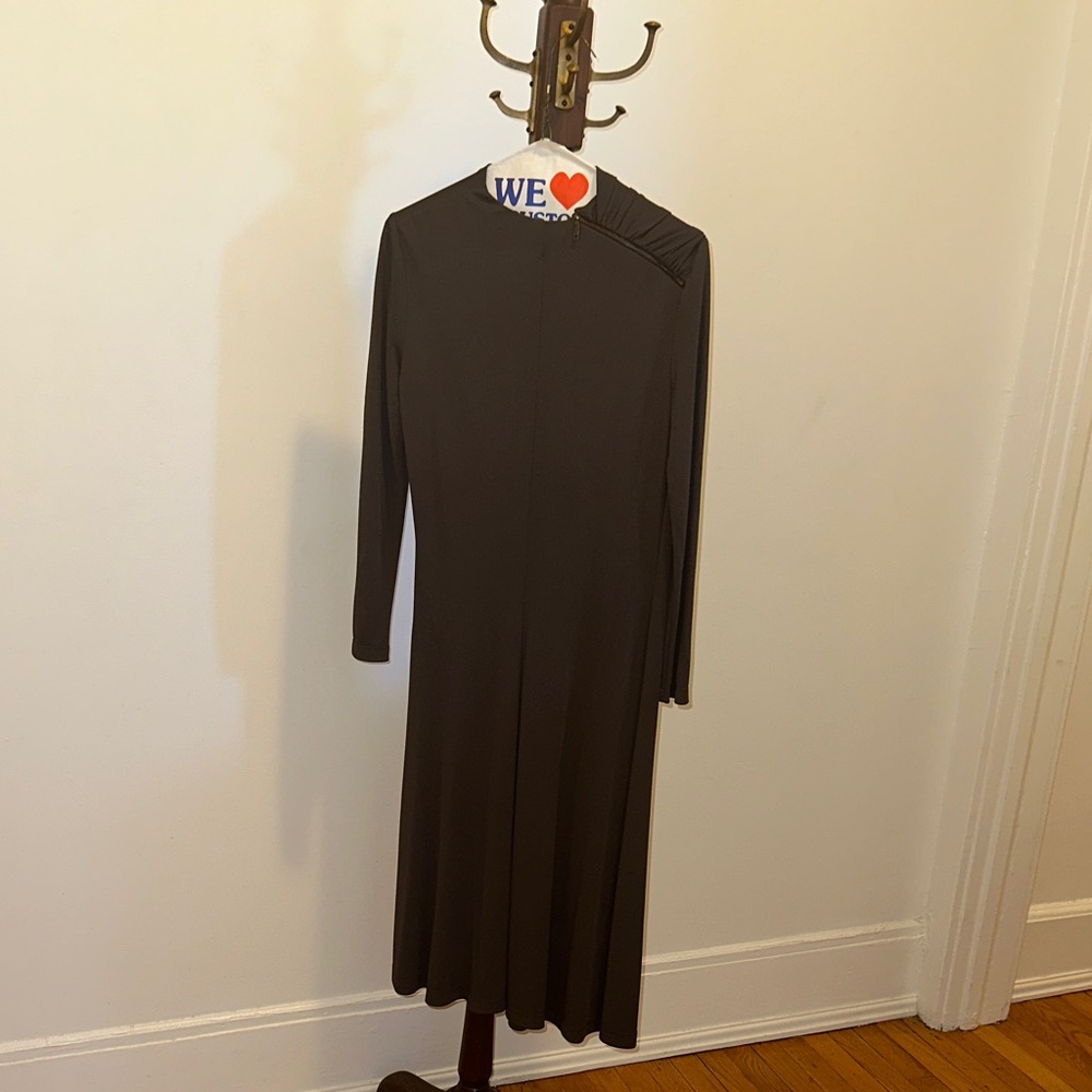 Celine Chic Brown Long Sleeve Dress